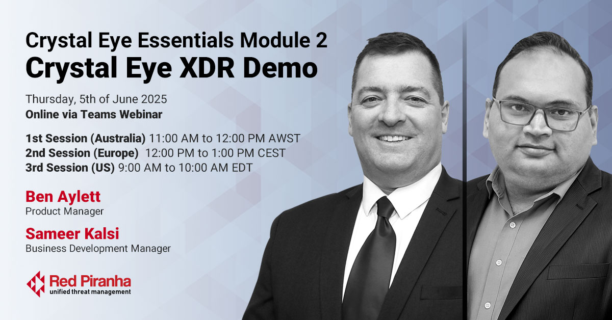 Crystal Eye Essentials Module 2: Crystal Eye XDR Demo